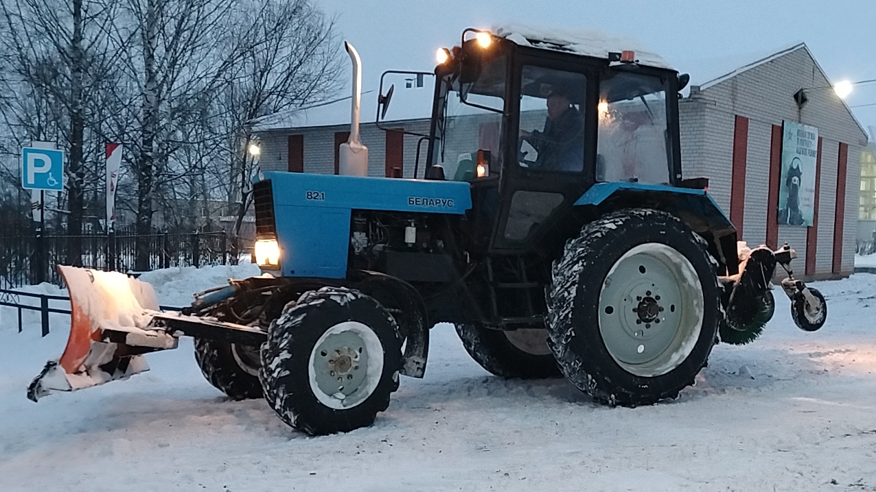 очистка дорог от снега 116 часть