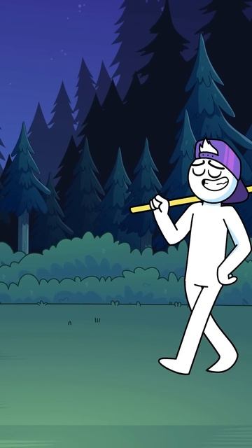 Когда ты должен быть самым крутым в походе (Оригинальный анимационный мем) #короткометражки