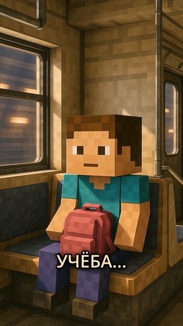 Когда каникулы закончились 🥲 #funnyshorts #minecraft