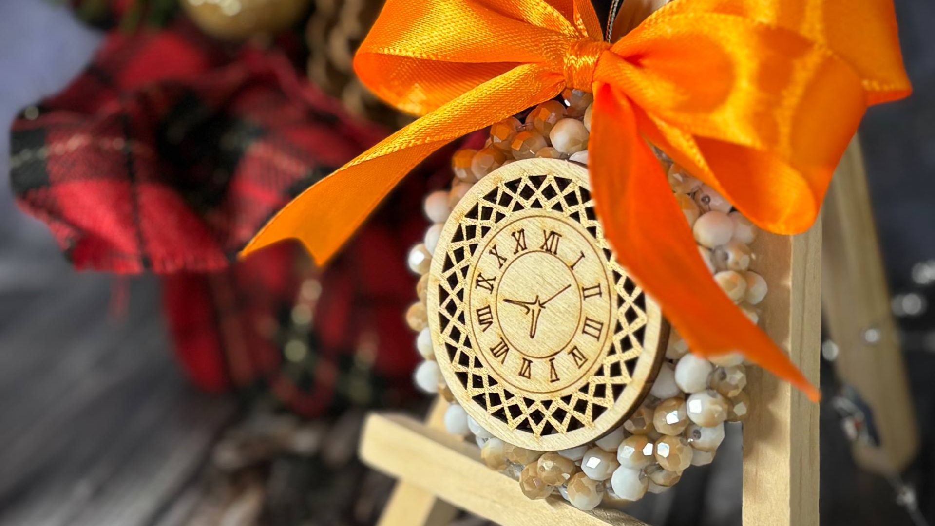 Мастер класс на новогодние часы