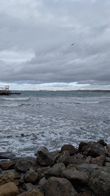 Красивый шторм в Анапе