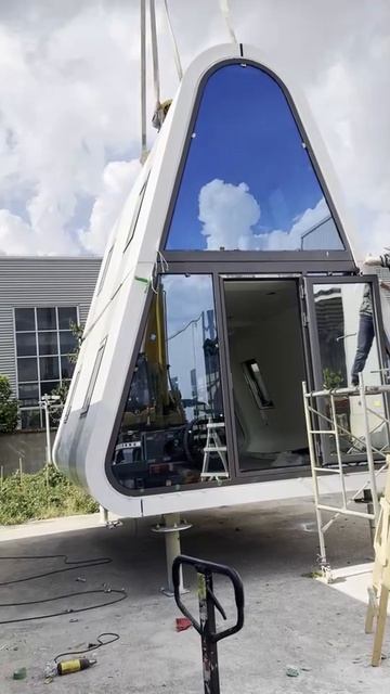 Сборка капсульного домика  А фрейма от КосмоКапсулы.рф