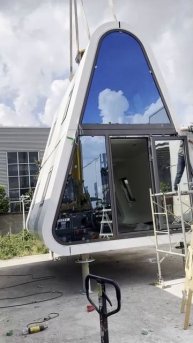 Сборка капсульного домика А фрейма от КосмоКапсулы.рф