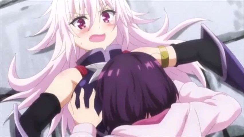 Счастливый чел превратился в сисястую блондиночку, на радость подруге) "ТреугольNик Аякаси"