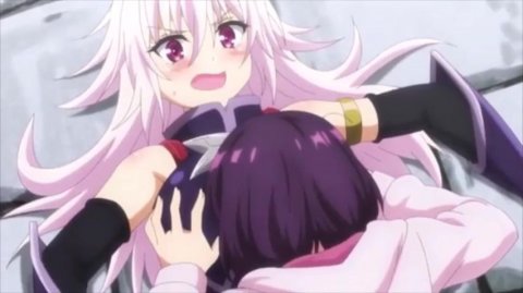 Счастливый чел превратился в сисястую блондиночку, на радость подруге) "ТреугольNик Аякаси"