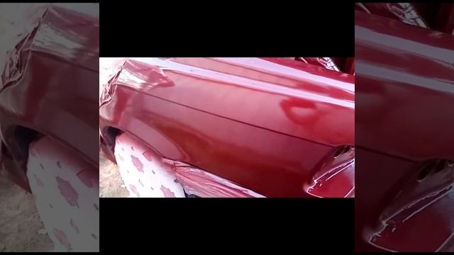 Покраска BMW E36 на улице (цвет перламутр), краска и лак немецкий (еще был такой...) BRULEX.