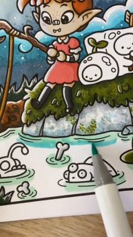 Волшебная рыбалка раскраска