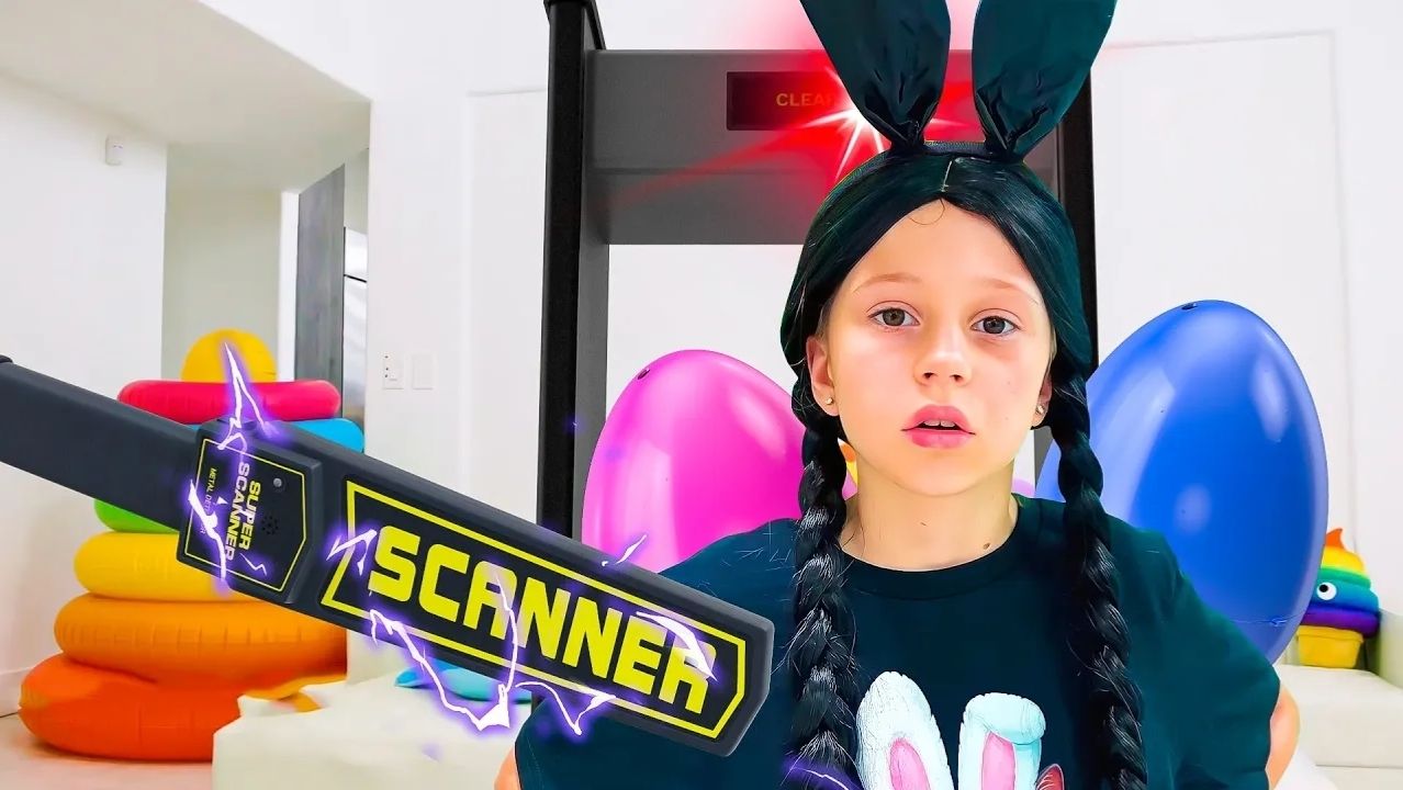 Пасхальный челлендж от Насти и Уэнсдэй