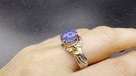 Авторское кольцо с танзанитом и топазом Размер 17,8 ХХХ221