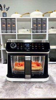 ВКУСНАЯ ПИЦЦА ИЗ ДОМАШНЕГО ТЕСТА В АЭРОГРИЛЕ RED Colorcook G550W!