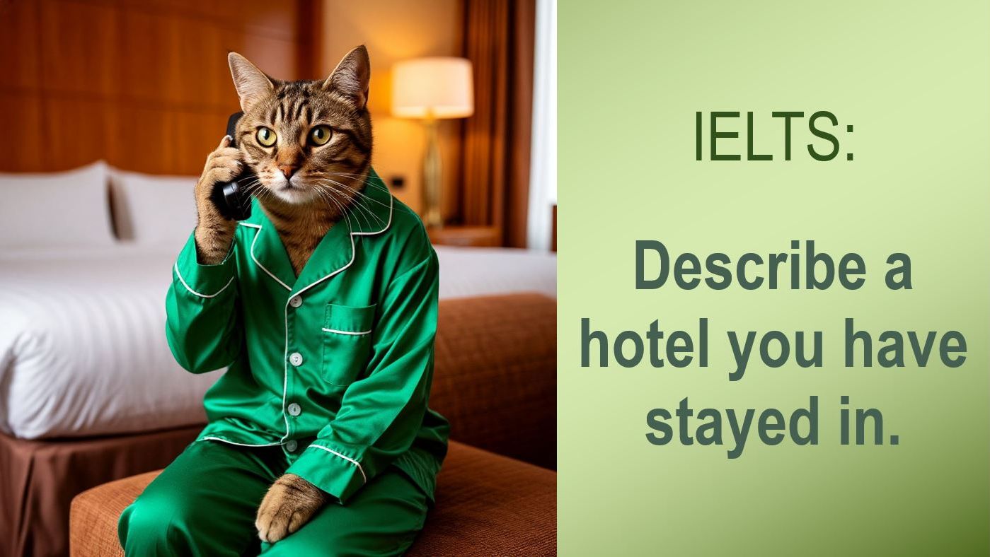 IELTS # 14 : Describe a hotel you have stayed in / Something special you want to buy in the future