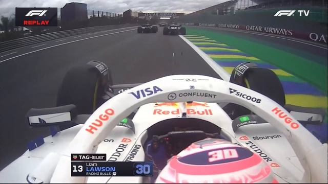 Авария Лоусона и Бермана на Гран-при Сан-Паулу (спринт)