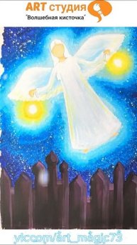 Рождествено ангел Уроки рисования для детей