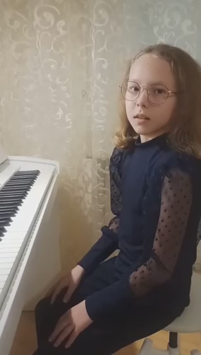 Сольф. №329 из сб.Калм. и Фр. Волкова Дарья 4кл.