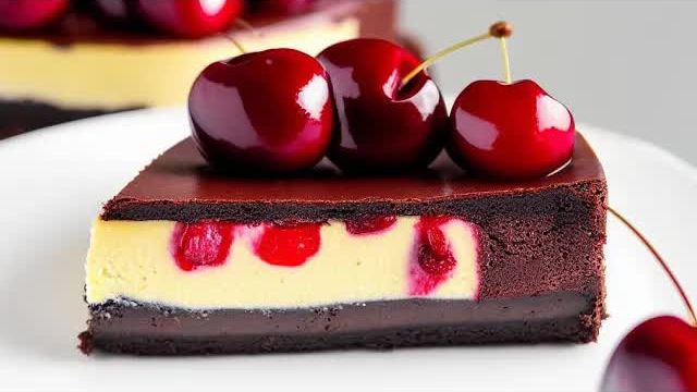 сразу ДВА ИЗВЕСТНЫХ ДЕСЕРТА В ОДНОМ ! Брауни Чизкейк с Вишней НЕВЕРОЯТНАЯ Выпечка из ТВОРОГА