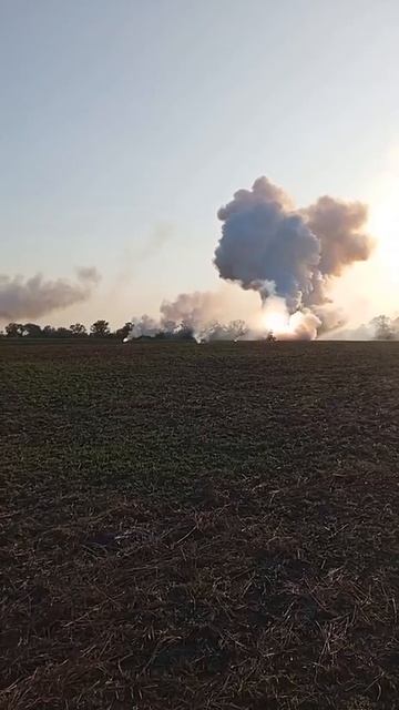 Возгорание СОУ ЗРК 9К37 "Бук-М1" ВСУ