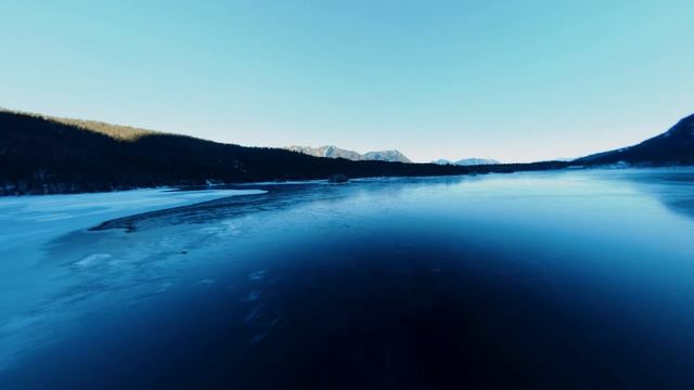 Баварская зима - синематик полет на дроне