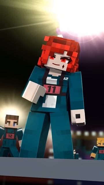 Стеклянный мост 😨 Но ему слишком повезло (майнкрафт-игра в кальмара) #майнкрафт #майнкрафтанимация