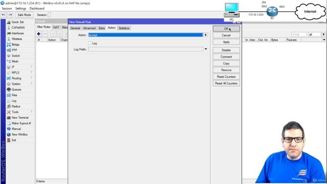 017. Use the Firewall to Protect your MikroTik router from Pin [RU]