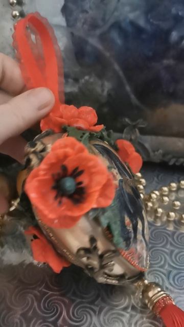 Декупаж мастер класс Вороной конь в маках Наталья Большакова