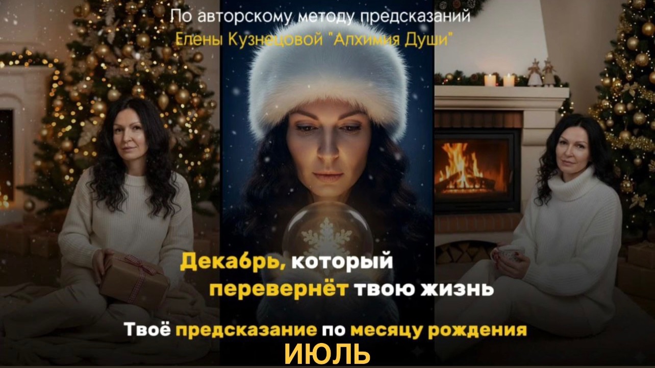 Ты родилась в ИЮЛЕ? В видео твое предсказание на декабрь