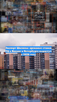 Эксперт Шиляева: арендные ставки ТЦ в Москве и Петербурге вырастут в 2026 году