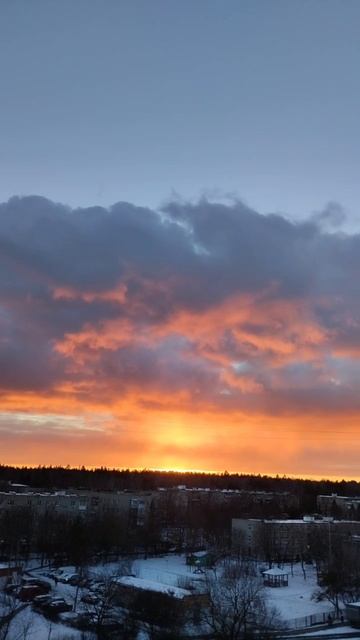 🌅Невероятно красивый закат в Москве🌅