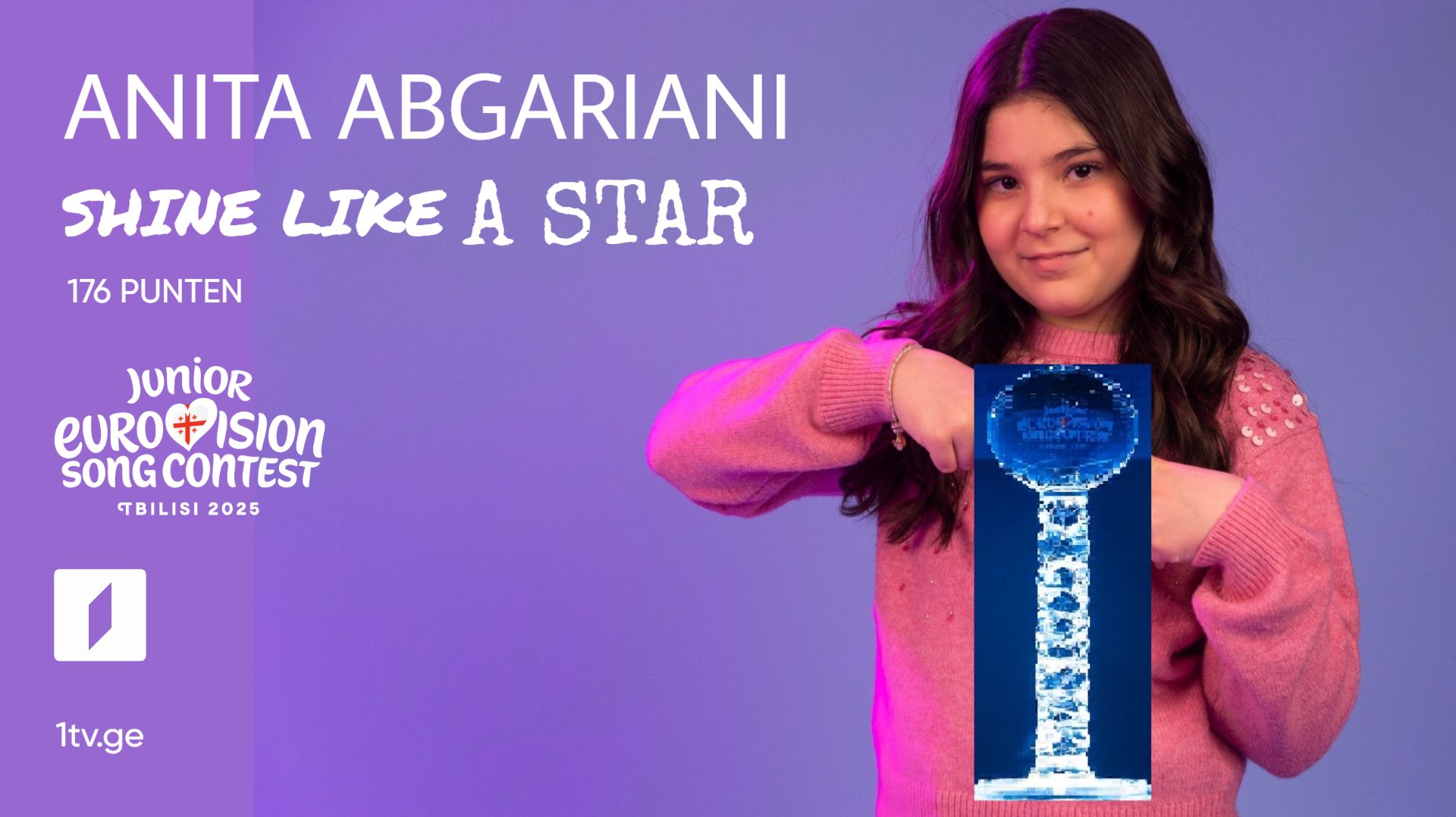 Georgie - Winnaar van het Junior Eurovisiesongfestival'25