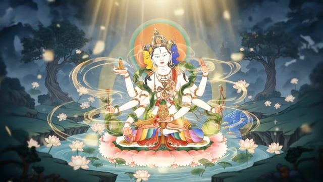 Мантра УШНИШАВИДЖАИ☸️ОМ БХРУМ СВАХА / ОМ АМРИТА АЙЮР ДАДЭ СВАХА✨для исцеления и долгой жизни 🌿☸️