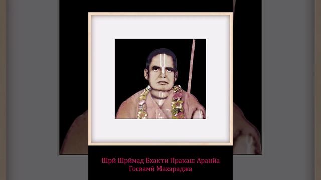 Шрӣ Шрӣмад Бхакти Пракаш Аранйа Госвамӣ Махараджа.