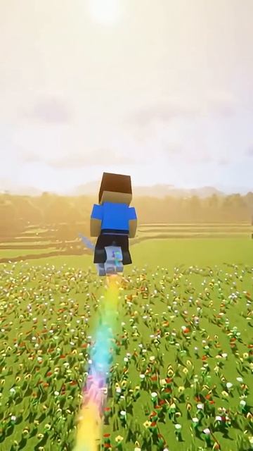 Вылупление радужного единорога!  #minecraft