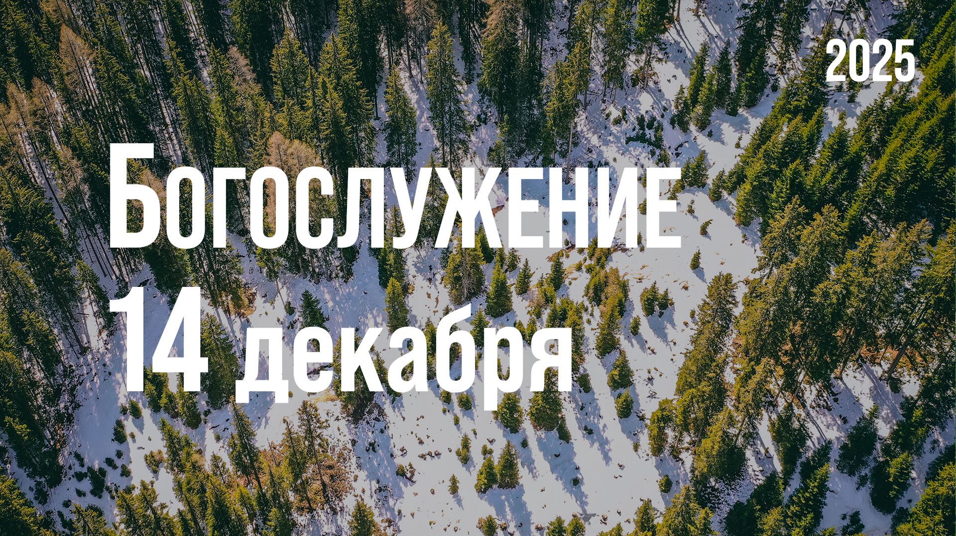 Богослужение 14.12.2025