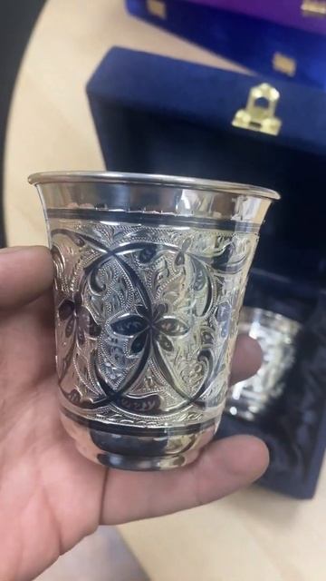 Серебряный кубачинский стакан