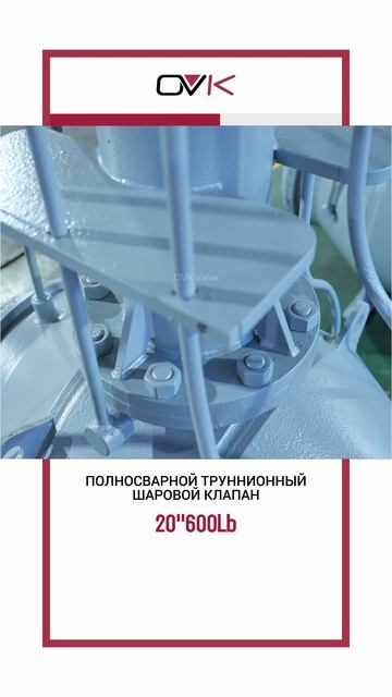20''600LB ПОЛНОСВАРНОЙ ТРУННИОННЫЙ ШАРОВОЙ КЛАПАН -OVK