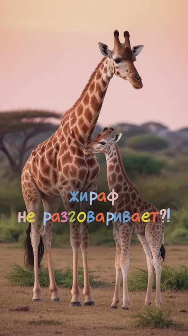 Хочешь поговорить с жирафом? 🦒