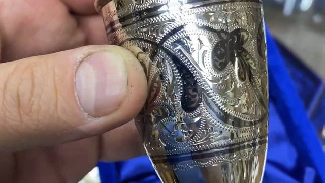 Серебряная рюмка классическая, р00021