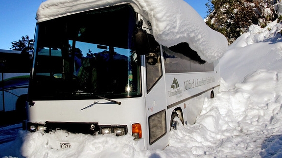 Запуск автобуса после простоя в мороз. Запуск в мороз.