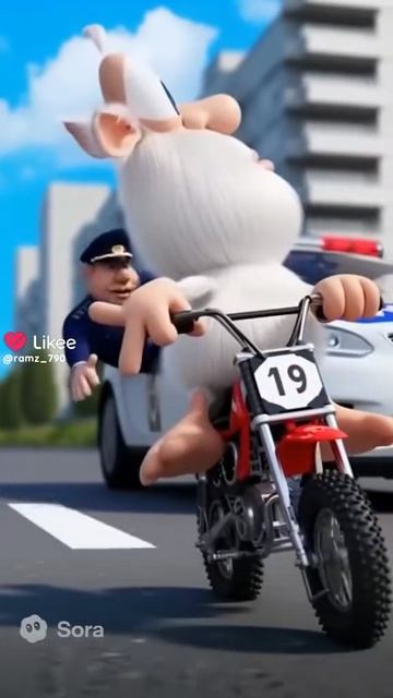 Бубу на мотоцикле хотели остановить полицейские, но но буба сказал стоп мне неприятно и те отпустили