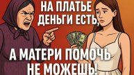 «На платье деньги есть, а матери помочь не можешь!» — наглая свекровь довела невестку до ухода