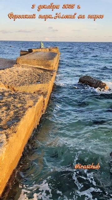 3 декабря 2025 г. Форосский парк. Железный человек "Алеша" #крым #ялта2025 #форос #форосскийпарк