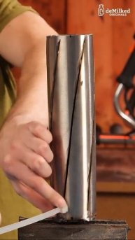 Самодельная снежная лопата из старого триммера