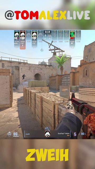 ЗВЕЙХ 2 ЭЙСА ПРОТИВ ФАЛЬКОНС В 1/4 Budapest Major #spirit #zweih #cs2 #counterstrike2 #csgo #shorts