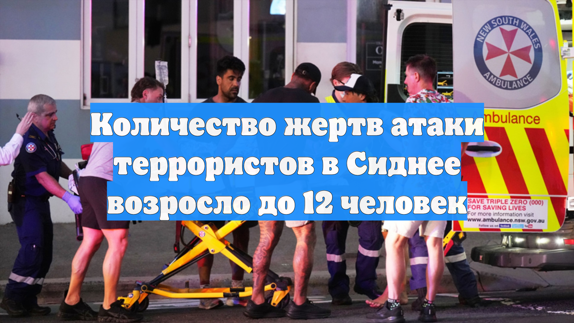 Количество жертв атаки террористов в Сиднее возросло до 12 человек