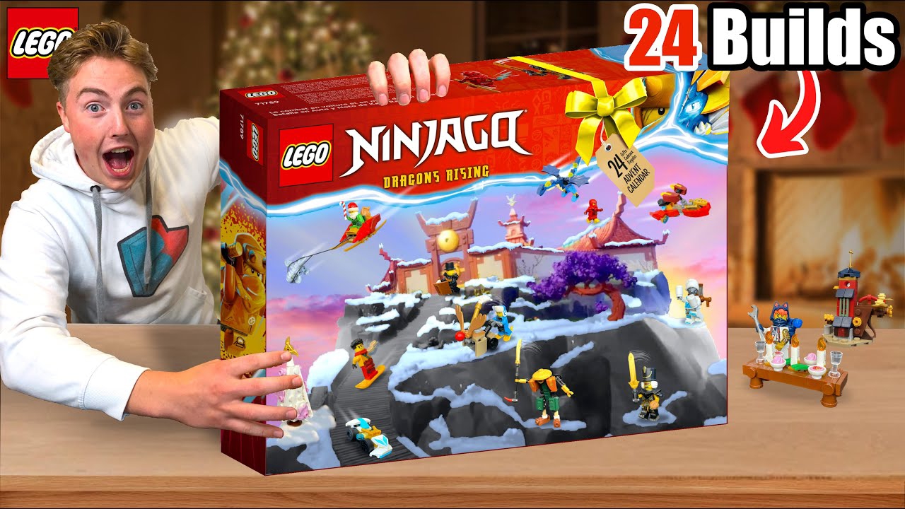 Я сделала адвент-календарь по мотивам NINJAGO на 2023 год.