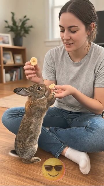 Я нашла маленького кролика, и теперь он мой лучший друг 🫶😼😎