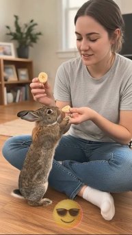 Я нашла маленького кролика, и теперь он мой лучший друг 🫶😼😎