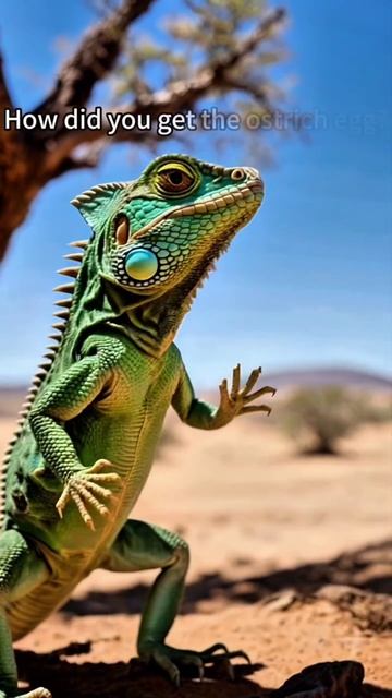 Как рыжий кот обманул страуса