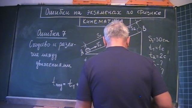 Кинематика. Ошибка 7