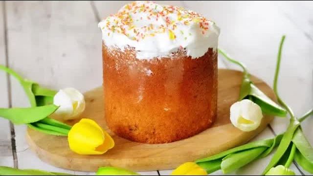 БЕСПОДОБНЫЙ кулич без дрожжей за 15 МИНУТ ( время на выпечку) РЕЦЕПТ БОМБА глазурь ПАСХА 2025