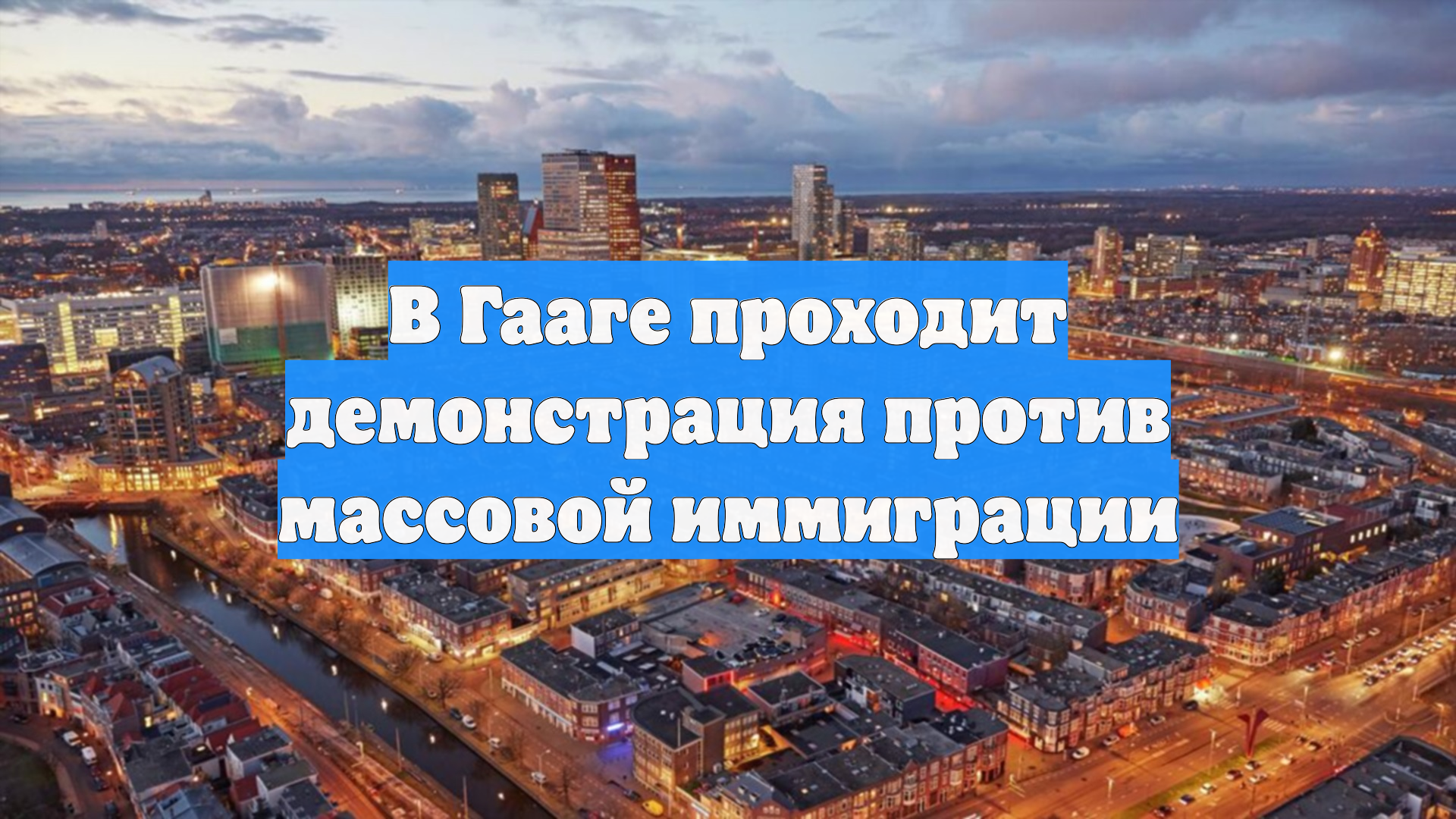 В Гааге проходит демонстрация против массовой иммиграции
